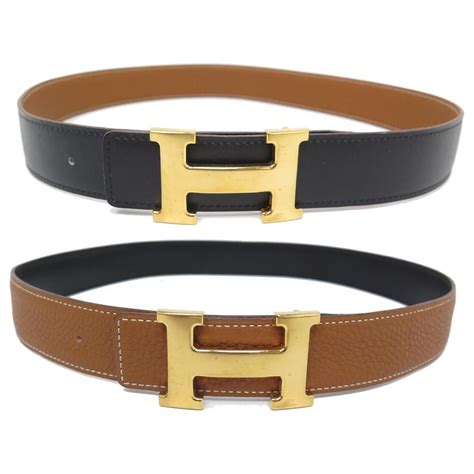 hermes h letter gold buckle belt|original hermes belt buckle.